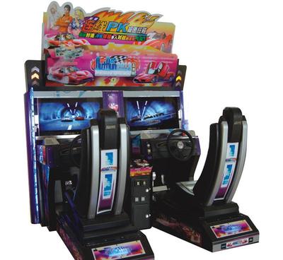 大型豪华投币娱乐游戏机双人环游连线时景赛车代理加盟电玩设备